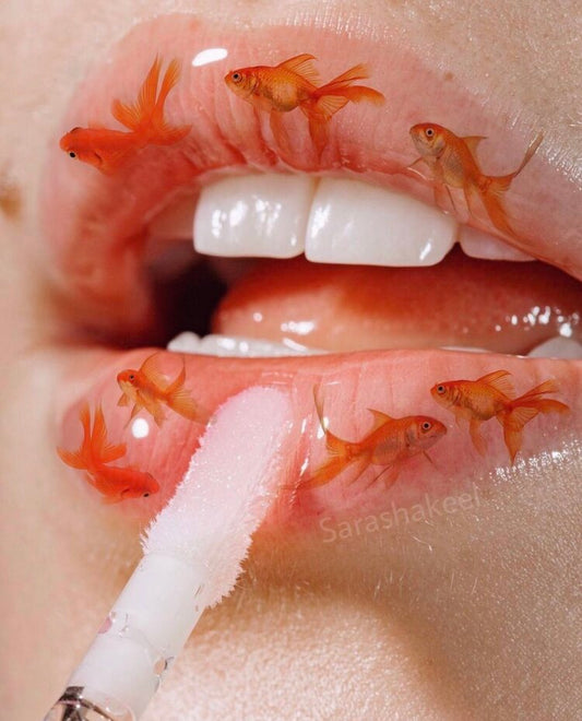 Woman lips makeup