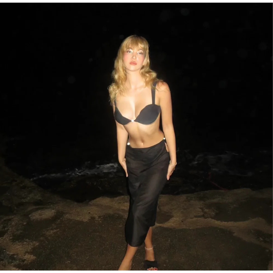 3D-Printed Porcelain Pearl Scalloped Bikini Top